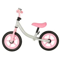 Rowerki biegowe - Rowerek biegowy Trike Fix Balance ultra lekki 1,8kg szary różowy - miniaturka - grafika 1
