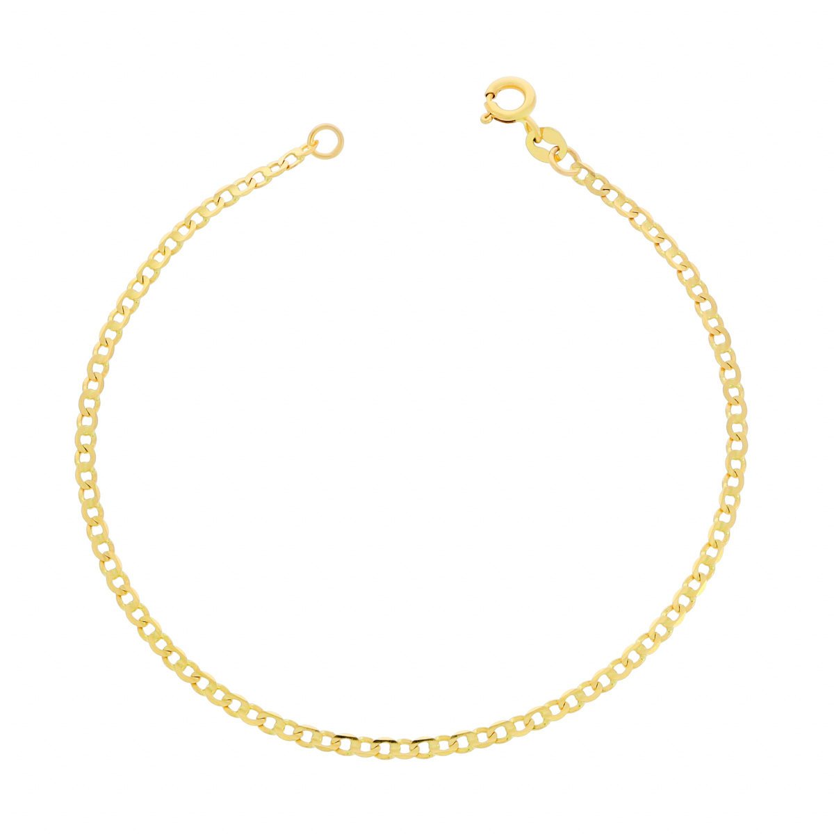 Złota bransoletka pełna Pancerka 19 cm pr. 333