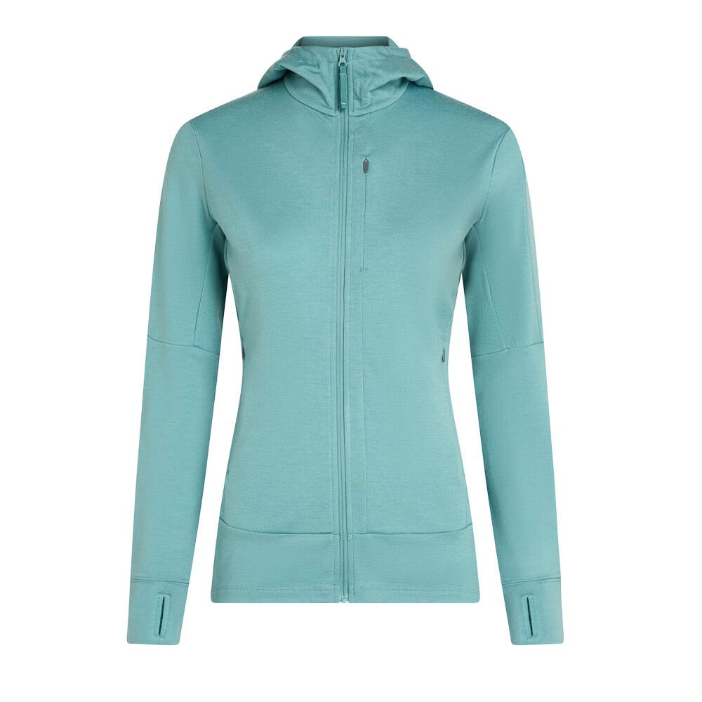 Bluza damska Icebreaker Merino 260 Quantum IV LS Zip Hoodie Hydro XL