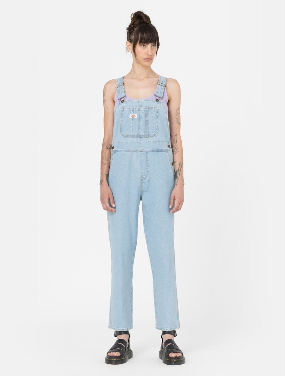 salopette donna dickies classc dnm bib w dk0a4xycc 151 vntg blue light
