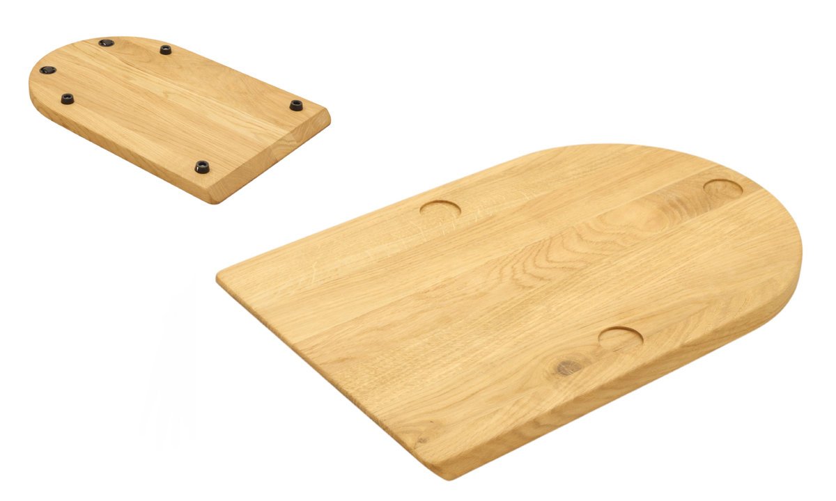 DREWNIANA DESKA DĘBOWA OLEJOWANA POD THERMOMIX 7 Z KÓŁKAMI TM7 podkładka