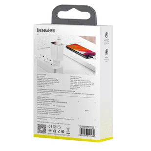 Baseus Mirror Lake szybka ładowarka Quick Charge 3.0 2x USB 18W z wyświetlaczem biały (CCJMHA-A02) - Ładowarki do telefonów - miniaturka - grafika 21