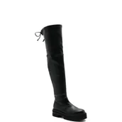 Kozaki damskie - Stuart Weitzman Skórzane muszkieterki LOWLAND - miniaturka - grafika 1