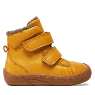 Buty dla dziewczynek - Kozaki Froddo Minni Winter G2110142-4 M Żółty - miniaturka - grafika 1