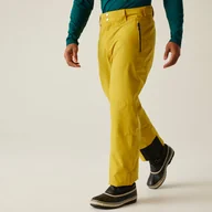 Spodnie sportowe męskie - Dare 2b Spodnie narciarskie męskie z membraną z szelkami Achieve II Żółty, Rozmiar: L - miniaturka - grafika 1