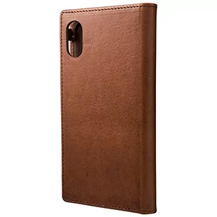 GRAMAS seval toiano skórzany futerał ochronny Flipcase iPhone X Premium IPH włoski, GLC-75317dbr GLC-75317DBR - Etui i futerały do telefonów - miniaturka - grafika 1