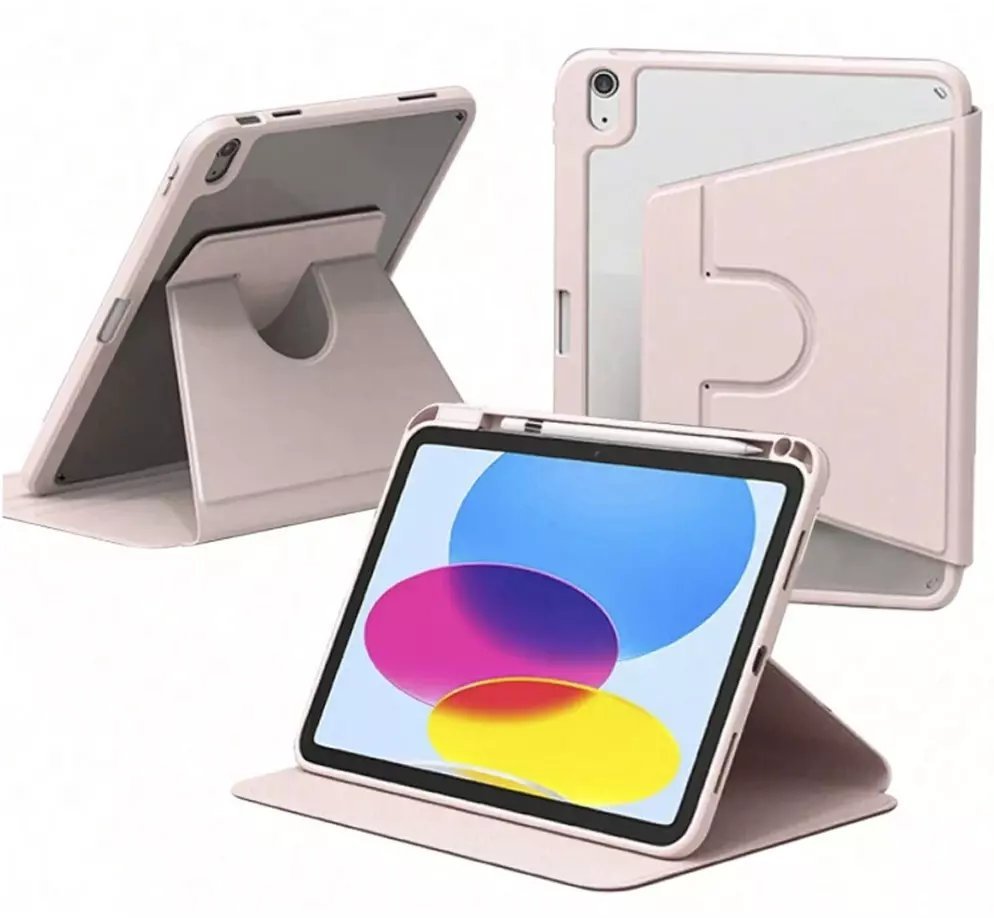 Etui na tablet Dux Ducis Etui OBROTOWE PENCIL do iPad 10.9 2022 Gen. 10/ 11 2025 A16 Gen. 11 WAKE UP, różowe