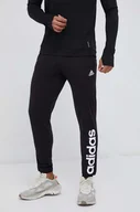 Spodnie męskie - adidas spodnie treningowe kolor czarny z nadrukiem - miniaturka - grafika 1