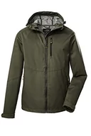 Kurtki męskie - Killtec Męska kurtka softshell / kurtka outdoorowa z kapturem KOS 84 MN SFTSHLL JCKT; ciemnooliwkowa, M, 39142-000 - miniaturka - grafika 1