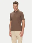 Koszulki męskie - Selected Homme Polo 16094575 Beżowy Regular Fit - miniaturka - grafika 1