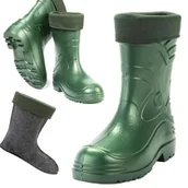 Kalosze męskie - Kalosze Męskie Piankowe Śniegowce Gumowce Ocieplane Buty Lekkie Kolmax 43 - miniaturka - grafika 1