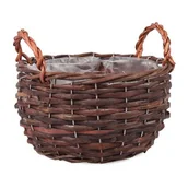 Pozostałe akcesoria do uprawy roślin - Kosz z uchwytami okrągły 20 x 20 x 11/17 cm - miniaturka - grafika 1