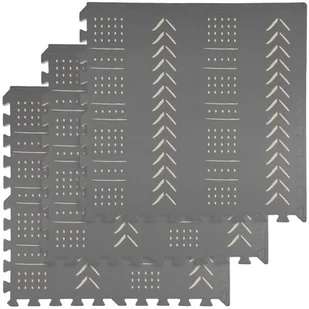Humbi Mata fitness Puzzle piankowe 3 szt wzór szara 14360-uniw - Maty do ćwiczeń - miniaturka - grafika 1