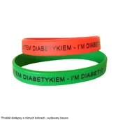Glukometry i akcesoria dla diabetyków - El-Comp, opaska silikonowa, Jestem diabetykiem, 1 sztuka - miniaturka - grafika 1