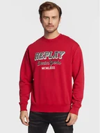 Bluzy męskie - Replay Bluza M6314.000.22738G Czerwony Regular Fit - miniaturka - grafika 1
