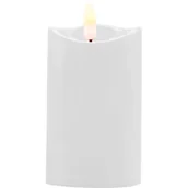 Świece - Świeca LED ciepły biały 9,5 cm Ø 5 cm biały CORTINA POLAND - miniaturka - grafika 1