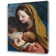 Ikony i obrazy sakralne - Obraz religijny na płótnie Matka Boża z Dzieciątkiem Jezus - miniaturka - grafika 1