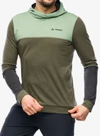 Bluzy sportowe męskie - Bluza z kapturem Vaude Qimsa Hoody - khaki - miniaturka - grafika 1