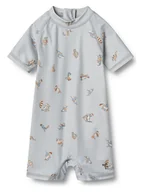 Pajacyki dla niemowląt - Wheat Kombinezon kąpielowy "Cas" w kolorze błękitnym - miniaturka - grafika 1