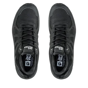 Trekkingi Jack Wolfskin Woodland 2 Texapore Low W 4051341 Czarny - Buty trekkingowe damskie - miniaturka - grafika 1