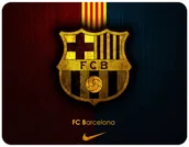 Podkładki pod mysz - PODKŁADKA POD MYSZKĘ FC BARCELONA Z IMIENIEM 23x19CM DO LAPTOPA - miniaturka - grafika 1
