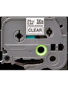 Taśmy do drukarek barwiące - Taśma Brother 24mm BLACK ON CLEAR ADHESIVE TAPE - miniaturka - grafika 1