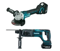Zestawy elektronarzędzi - Zestaw combo MAKITA, 18 V, 5 Ah - miniaturka - grafika 1