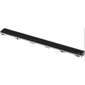 Odpływy liniowe - TECE 600994 TECEdrainline - Ruszt prosty ze szkła, szkło czarne satynowe 900 mm - miniaturka - grafika 1