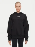 Bluzy damskie - The North Face Bluza Essential NF0A89EN Czarny Oversize - miniaturka - grafika 1