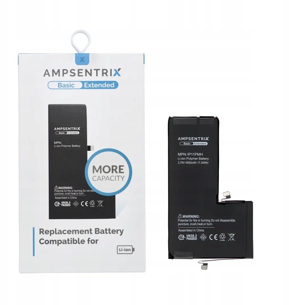 Opinie o AmpSentrix Basic bateria do iPhone 11 Pro Max zwiększona pojemność