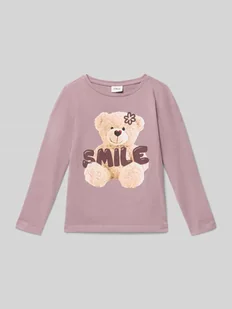 Bluzka z długim rękawem o kroju regular fit z mieszanki dżerseju i bawełny - Koszulki dla dziewczynek Bluzka z długim rękawem o kroju regular fit z mieszanki dżerseju i bawełny - Koszulki dla dziewczynek - miniaturka - grafika 1