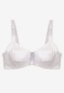 Biustonosze - Biały Biustonosz Koronkowy Typu Full Cup Vikoni - miniaturka - grafika 1