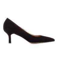 Czółenka - Marco Shoes Eleganckie szpilki na niższym obcasie czarne - miniaturka - grafika 1
