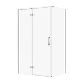 Kabiny prysznicowe - Kabina prysznicowa Cersanit Jota 120x90x195 prostokątna chrom transparentne S160-026 - miniaturka - grafika 1