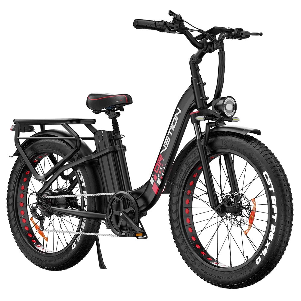 DRVETION CTR26 1000W Electric Bike 26”×4 0