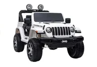 Pojazdy elektryczne dla dzieci - Auto na Akumulator Jeep Rubicon 4x4 Biały - miniaturka - grafika 1