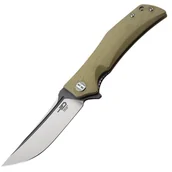 Noże - Nóż składany Bestech Scimitar Beige G10, Gray/Satin D2 (BG05C-2) - miniaturka - grafika 1