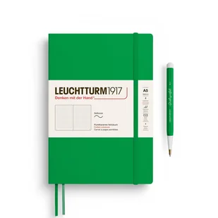 Notatnik Leuchtturm1917 Medium A5, miękka oprawa, kropki, Spring Leaf - Notesy i bloczki - miniaturka - grafika 1