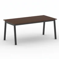 Stoły i stoliki do biura - B2B Partner Stół PRIMO BASIC z czarnym stelażem, 1800 x 900 x 750 mm, orzech 499340 - miniaturka - grafika 1