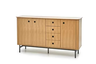 Komoda SMART KM-1 kolor dąb naturalny/czarny - Komody - miniaturka - grafika 1