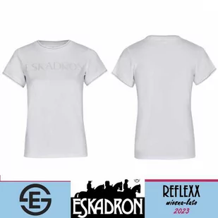 Eskadron Koszulka damska GLITTER REFLEXX SS 23 - white - Koszulki jeździeckie - miniaturka - grafika 1