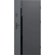 Drzwi zewnętrzne - O.K.DOORS Drzwi stalowe zewnętrzne wejściowe Cambrige V2 antracytowe 80 prawe - miniaturka - grafika 1