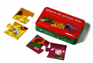 The Purple Cow Puzzle DUO Gdzie mieszkają zwierzęta$29 - Puzzle - miniaturka - grafika 1