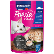 Mokra karma dla kotów - Vitakraft CAT POESIE DELI SAUCE CZARNIAK 85G VKPDSC - miniaturka - grafika 1