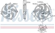 Układ chłodzenia - akcesoria - Wentylator, chłodzenie silnika Nissens 850093 - miniaturka - grafika 1