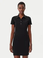 Sukienki - Lacoste Sukienka codzienna EF5473 Czarny Slim Fit - miniaturka - grafika 1