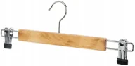 Wieszaki do szafy - Naturalny drewniany wieszak z klipsem do szafy Z4-B99 - miniaturka - grafika 1