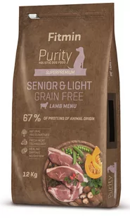 Fitmin Purity Senior Grainfree Light Lamb 12 kg - Sucha karma dla kotów - miniaturka - grafika 1