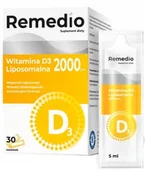 Witaminy i minerały - Remedio Witamina D3 Liposomalna 2000 IU x 30 saszetek po 5 ml - miniaturka - grafika 1