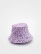Czapki dla dzieci - Reserved - Wzorzysty bucket hat - lawendowy - miniaturka - grafika 1
